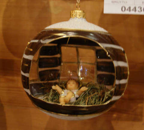 Bombka żłóbek malowana 120mm (1szt.) - różne wzory / WYSYŁKA PALETOWA Bombka żłóbek malowana 120mm (1szt.) - różne wzory / WYSYŁKA PALETOWA