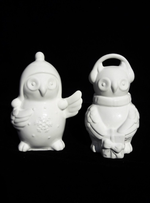 Sowa ceramiczna biała szkliwiona skarbonka 15*10*9cm (4759620) -50% Sowa ceramiczna biała szkliwiona skarbonka 15*10*9cm (4759620) -50%