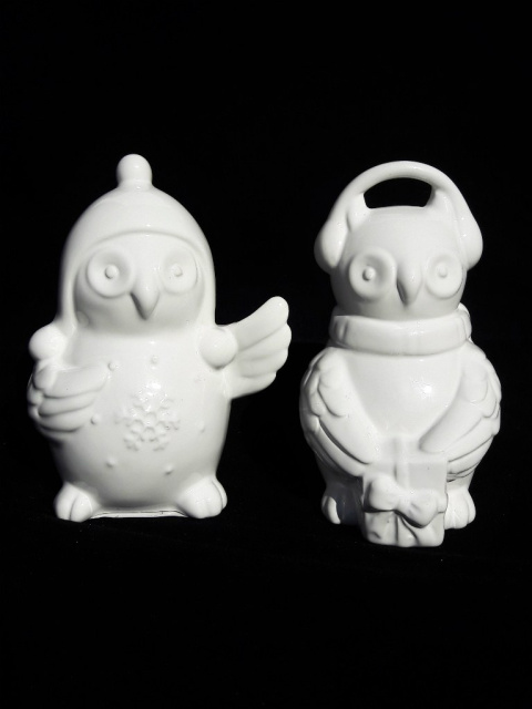 Sowa ceramiczna biała szkliwiona skarbonka 15*12*8cm (4759619) Sowa ceramiczna biała szkliwiona skarbonka 15*12*8cm (4759619)