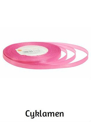 Wstążka satynowa gładka 0,65cm / 32m -50% Wstążka satynowa gładka 0,65cm / 32m -50%