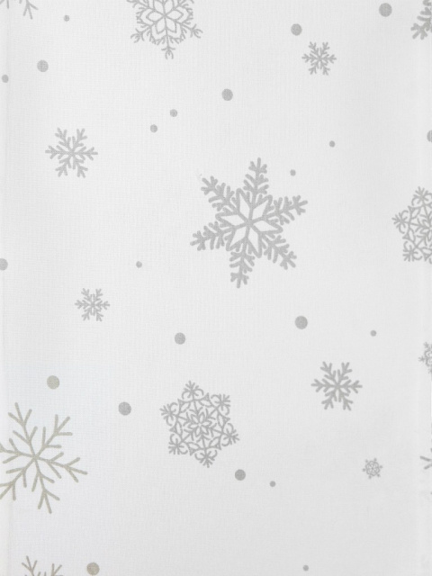 Bieżnik 30*120cm bawełn. biały ze śnieżynką (SJ2-312) -20% Bieżnik 30*120cm bawełn. biały ze śnieżynką (SJ2-312) -20%