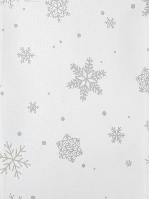 Bieżnik 40*180cm bawełniany biały ze śnieżynką (SJ2-418) -40% Bieżnik 40*180cm bawełniany biały ze śnieżynką (SJ2-418) -40%