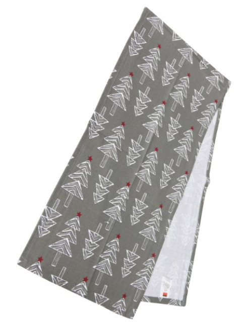 Bieżnik 40*180cm bawełniany szary w białe choinki (SJ8-4180) -40% Bieżnik 40*180cm bawełniany szary w białe choinki (SJ8-4180) -40%