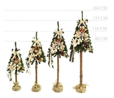 Choinka TATRY dekorowana exclusive 115cm CHOCO (CHTD-EX-2-CZ) Choinka TATRY dekorowana exclusive 115cm CHOCO (CHTD-EX-2-CZ)
