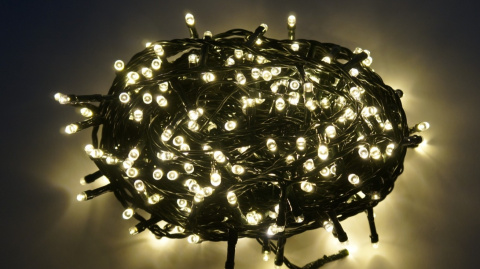 Lampki LED 300L14,9m zewnętrzne BIAŁY CIEPŁY (10/15/LED) Lampki LED 300L14,9m zewnętrzne BIAŁY CIEPŁY (10/15/LED)