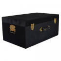 Kufer welurowy czarny duży h;25*58*37cm (6198)-20% Kufer welurowy czarny duży h;25*58*37cm (6198)-20%