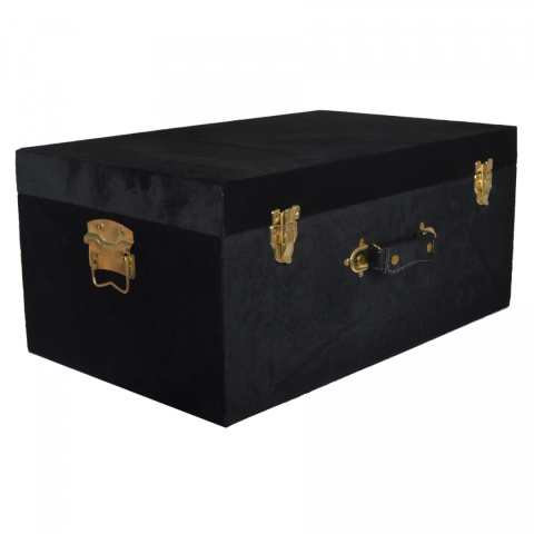 Kufer welurowy czarny duży h;25*58*37cm (6198)-20% Kufer welurowy czarny duży h;25*58*37cm (6198)-20%