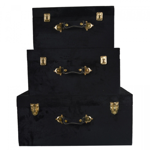 Kufer welurowy czarny duży h;25*58*37cm (6198)-20% Kufer welurowy czarny duży h;25*58*37cm (6198)-20%