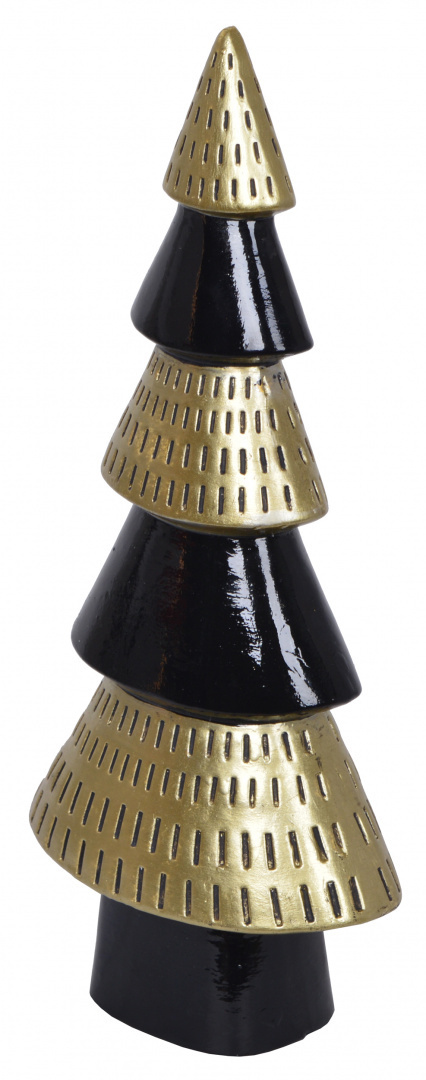Choinka ceramiczna czarno-złota 30cm (4037) h:30*13,5*8cm-20% Choinka ceramiczna czarno-złota 30cm (4037) h:30*13,5*8cm-20%