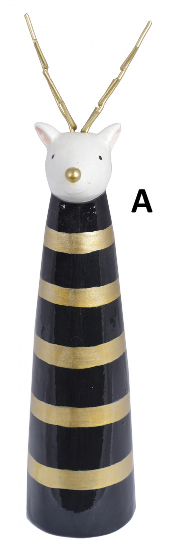 Figurka ceramiczna czarna 3wzory h:19*5*5cm (4030)-20% Figurka ceramiczna czarna 3wzory h:19*5*5cm (4030)-20%