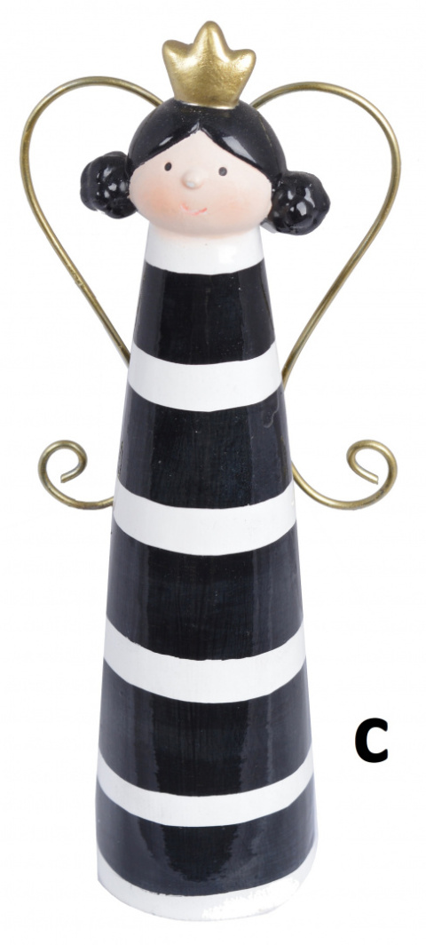 Figurka ceramiczna czarna 3wzory h:19*5*5cm (4030)-20% Figurka ceramiczna czarna 3wzory h:19*5*5cm (4030)-20%