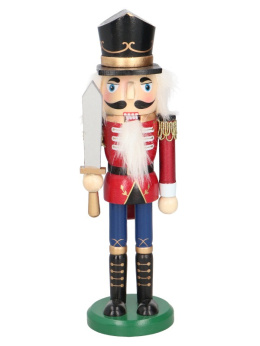 Nutcracker drewn. mały z mieczem 25cm (SC01M53-213)