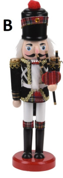 Dziadek do orzechów Nutcracker drewniany 25cm 4wzory (003243)