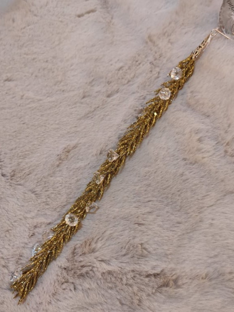 Zawieszka gałązka brokatowa 35cm z diamencikami 3kolory (BX19202)-20% Zawieszka gałązka brokatowa 35cm z diamencikami 3kolory (BX19202)-20%