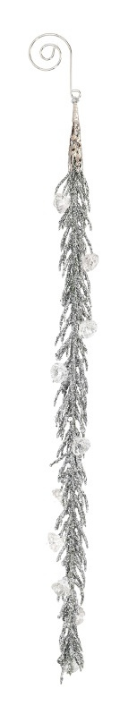 Zawieszka gałązka brokatowa 35cm z diamencikami 3kolory (BX19202)-20% Zawieszka gałązka brokatowa 35cm z diamencikami 3kolory (BX19202)-20%