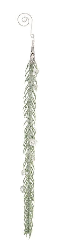 Zawieszka gałązka brokatowa 35cm z diamencikami 3kolory (BX19202)-20% Zawieszka gałązka brokatowa 35cm z diamencikami 3kolory (BX19202)-20%