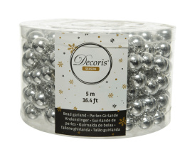 Girlanda korale średnie srebrne 500cm (000161)