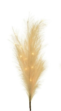 Trawa pampasowa ozdobna 118cm beżowa 15LED na baterie 3*AA timer (485932) b.ciepła -50%