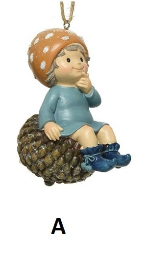 Zawieszka dziecko ceramiczne na szyszce 2wzory czapka w kropki (521665)-20% Zawieszka dziecko ceramiczne na szyszce 2wzory czapka w kropki (521665)-20%
