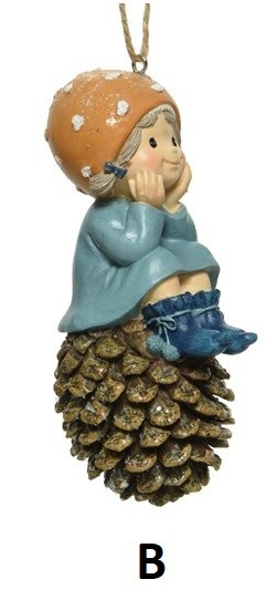 Zawieszka dziecko ceramiczne na szyszce 2wzory czapka w kropki (521665)-20% Zawieszka dziecko ceramiczne na szyszce 2wzory czapka w kropki (521665)-20%
