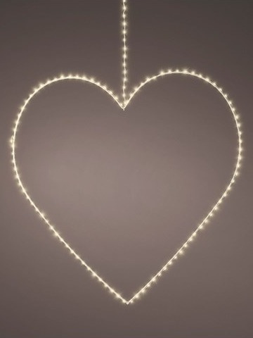 Zaw. serce 160LED duże b.ciepłe wew/zew h:58*58cm (496616) Zaw. serce 160LED duże b.ciepłe wew/zew h:58*58cm (496616)