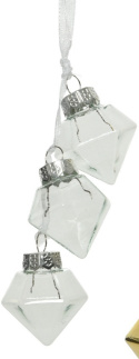 Zawieszka szklana 3 diamenty (062089) 3kolory-20%