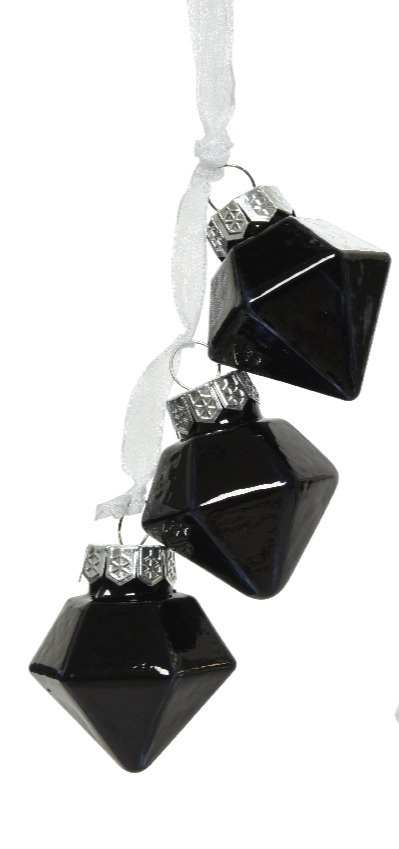 Zawieszka szklana 3 diamenty (062089) 3kolory-20% Zawieszka szklana 3 diamenty (062089) 3kolory-20%