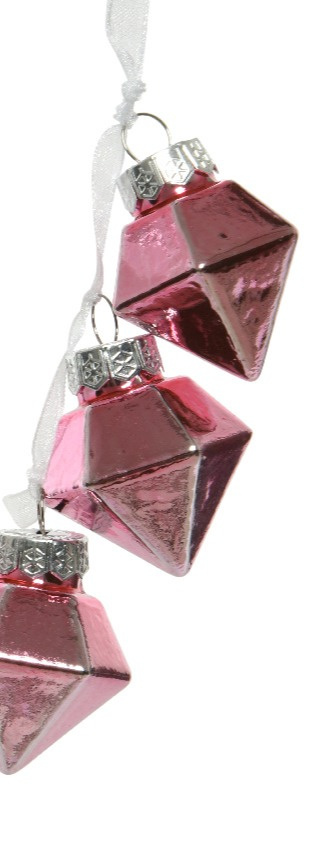 Zawieszka szklana 3 diamenty (062090) 3 kolory-20% Zawieszka szklana 3 diamenty (062090) 3 kolory-20%