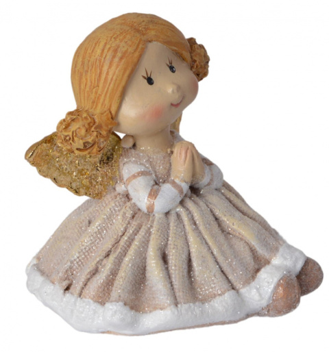 Aniołek ceramiczny beżowy siedzący 2 wzory(1755) Aniołek ceramiczny beżowy siedzący 2 wzory(1755)