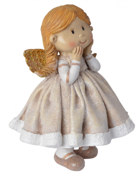Aniołek ceramiczny beżowy stojący duży 2wzory (1745) Aniołek ceramiczny beżowy stojący duży 2wzory (1745)