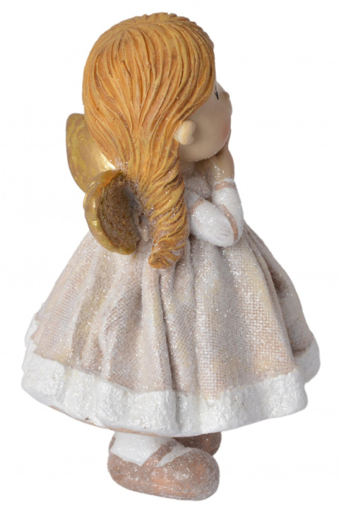 Aniołek ceramiczny beżowy stojący duży 2wzory (1745) Aniołek ceramiczny beżowy stojący duży 2wzory (1745)