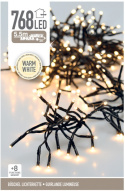 Girlanda świetlna 768LED dł.5,5m biała ciepła czarny przewód(AX8550130)
