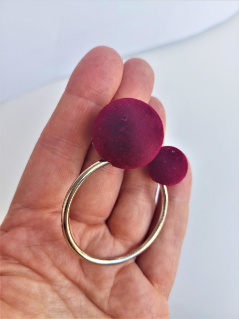 Kpl 3 obrączki złote na serwetkę, flokowane kulki 3kol. (RH9160-19GRB) h:6*4cm-50% Kpl 3 obrączki złote na serwetkę, flokowane kulki 3kol. (RH9160-19GRB) h:6*4cm-50%