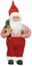 Mikołaj stojący 30cm z ciasteczkowym ludkiem (740462) Mikołaj stojący 30cm z ciasteczkowym ludkiem (740462)