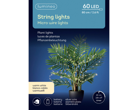 Dekoracja świetlna do kwiatów 60LED wiązka 10*80cm (486269) bat. 2xAA IP44 zew. ciepłe timer-20% Dekoracja świetlna do kwiatów 60LED wiązka 10*80cm (486269) bat. 2xAA IP44 zew. ciepłe timer-20%
