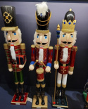 Nutcracker drewniany 89cm smukły 3wz. (550339) h:89*19*16cm