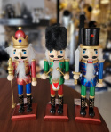 Nutcracker drewniany na podstawie granatowy z mieczem (940844)