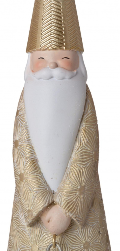 Figurka ceramiczna Mikołaj złoty z metalową gwiazdką (3563) Figurka ceramiczna Mikołaj złoty z metalową gwiazdką (3563)