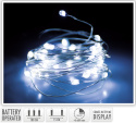 Lampki na druciku 66 microLED zimne timer dł.1m (AMZ800000) na baterie Lampki na druciku 66 microLED zimne timer dł.1m (AMZ800000) na baterie