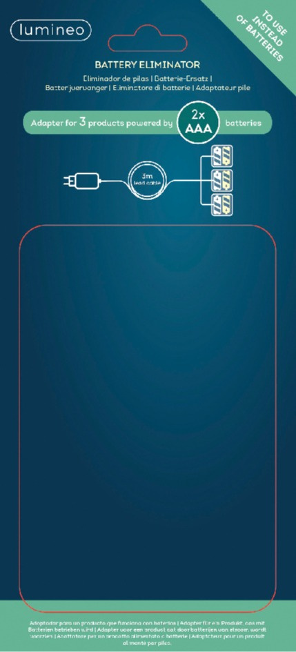 Eliminator baterii dla 3-ch produktów na 2xAAA (482724) Eliminator baterii dla 3-ch produktów na 2xAAA (482724)