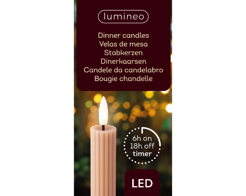 Kpl. 2 świeczki koralowe LED (486844) Kpl. 2 świeczki koralowe LED (486844)