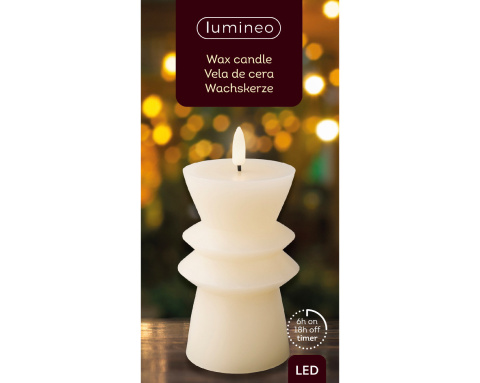 Świeca "finezyjna" kremowa LED (486868) Świeca "finezyjna" kremowa LED (486868)