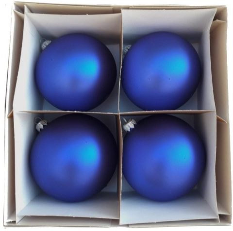 Bombki 120 granat mat op.4szt. Bombki 120 granat mat op.4szt.