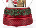 Santa Claus water globe with Christmas tree and snowman music box (147793)
