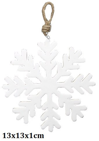 Zawieszka śnieżynka drewniana lakierowana 23cm (CH1-07724)-20% Zawieszka śnieżynka drewniana lakierowana 23cm (CH1-07724)-20%