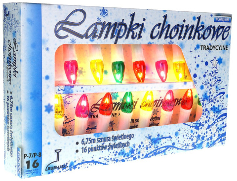 Komplet choinkowy P-8 5W 16 żarówek Komplet choinkowy P-8 5W 16 żarówek