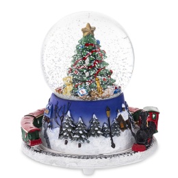 Kula wodna choinka i ruchomy pociąg (155907)