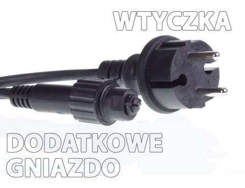 Lampki 80LED+gn zewnętrzne białe ciepłe (LZ-LED-80G) Lampki 80LED+gn zewnętrzne białe ciepłe (LZ-LED-80G)