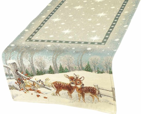 Bieżnik gobelinowy 40x100cm Sarenki w lesie (SW212)