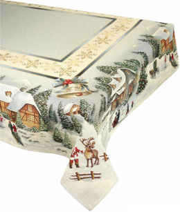 Obrus gobelinowy Świąteczne miasteczko 140x180cm (SW247)